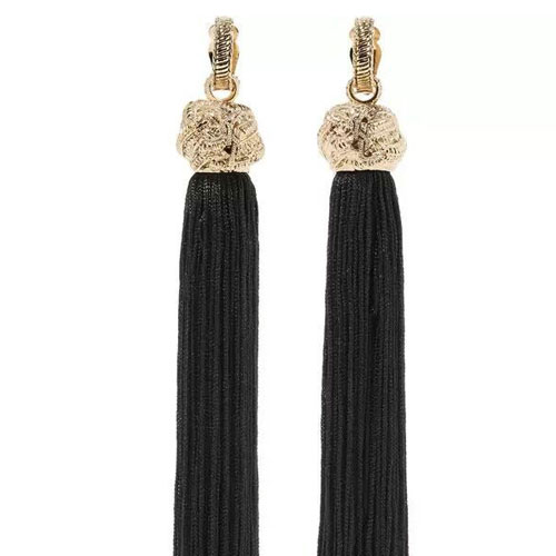 Earrings Black Tassel Vacation Party Chandelier Big Dangle Drop Gift Jewelry Accessories Women