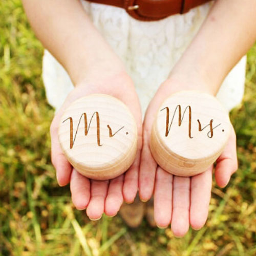 Personalized Engraved Wooden Jewelry Storage Cabinet Ring Wedding Box Gift Accessories Women
